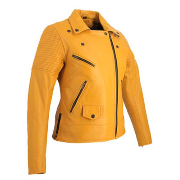 Blouson Moto Soubirac Suzy Safran