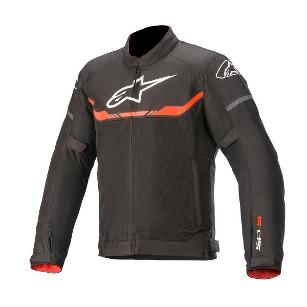 Blouson Moto Alpinestars T-SPS Air Black Red Fluo
