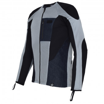 Blouson Moto Knox Urbane Pro Black Grey Denim Blouson Moto Knox Urbane Pro Black Grey Denim