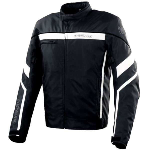 Blouson Moto Bering Sweek Noir Blanc