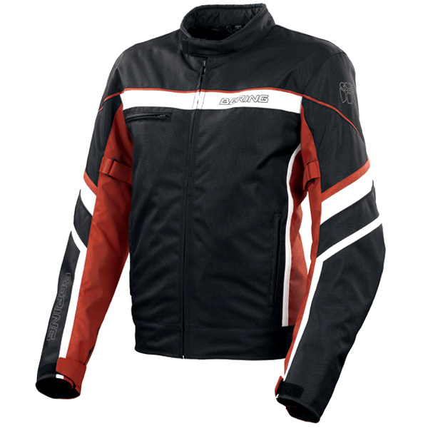 Blouson Moto Bering Sweek Noir Blanc Rouge
