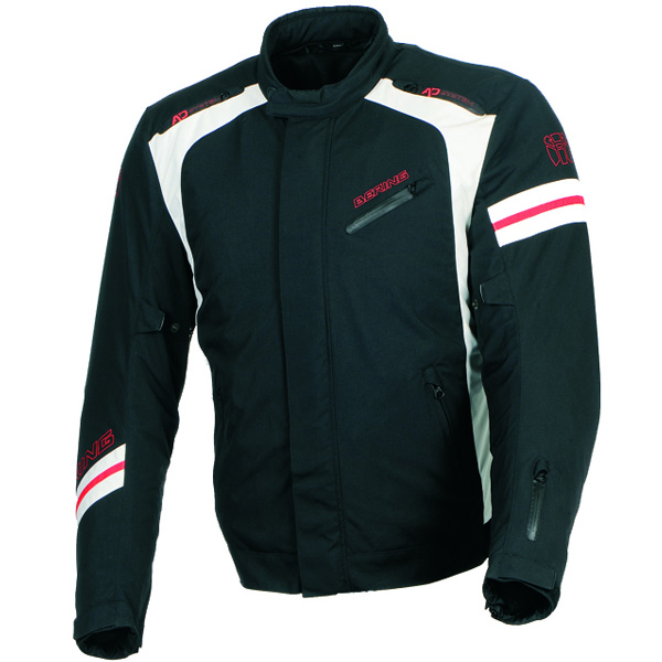 Blouson Moto Bering Uzy Noir Blanc Rouge