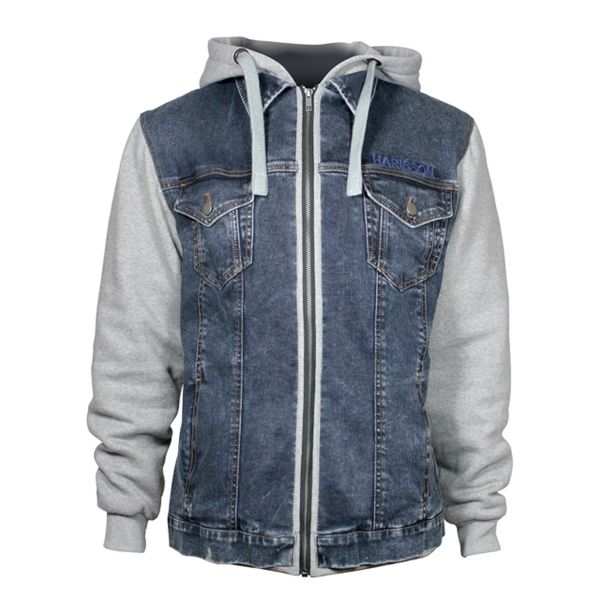 Blouson Moto HARISSON West Side Blue Grey