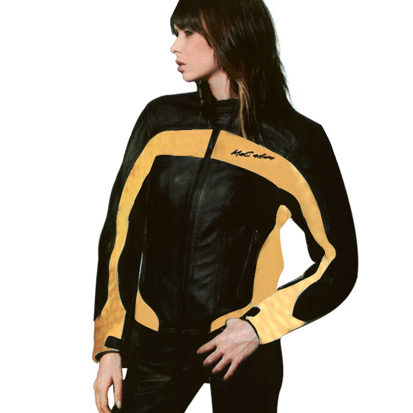 Blouson Moto Mac Adam Liberty Noir Or