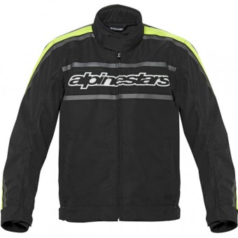 Blouson Moto Alpinestars T-Gasoline Waterproof Noir Jaune Fluo