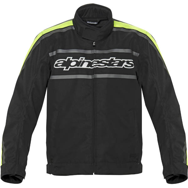 Blouson Moto Alpinestars T-Gasoline Waterproof Noir Jaune Fluo