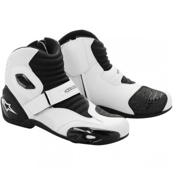 Bottes Moto Alpinestars S-MX 1 Blanc Noir