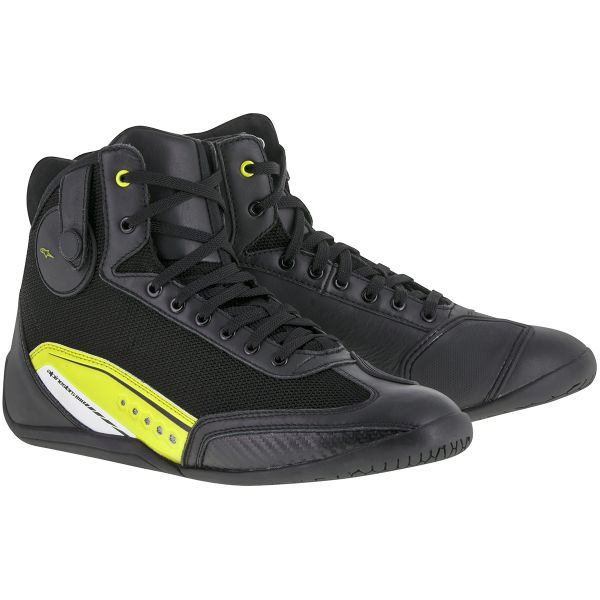 Baskets Moto Alpinestars AST-1 Black Yellow Fluo