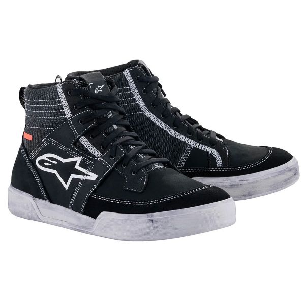 Baskets Moto Alpinestars Ageless Black White Cool Grey