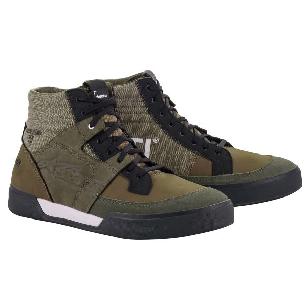 Baskets Moto Alpinestars AS-DSL Akio Military Green Baskets Moto Alpinestars AS-DSL Akio Military Green