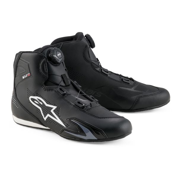 Baskets Moto Alpinestars Celer Vented Shoes Black White