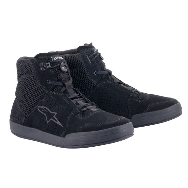Baskets Moto Alpinestars Chrome Air Black Black Baskets Moto Alpinestars Chrome Air Black Black