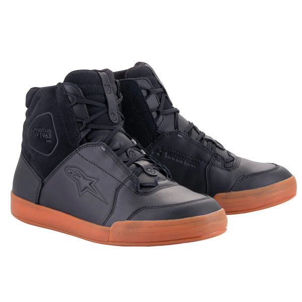 Baskets Moto Alpinestars Chrome Drystar Black Black Gum