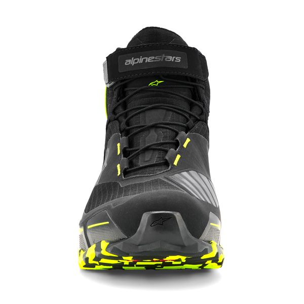 Alpinestars CR-X Drystar Black Dark Gray Yellow Fluo