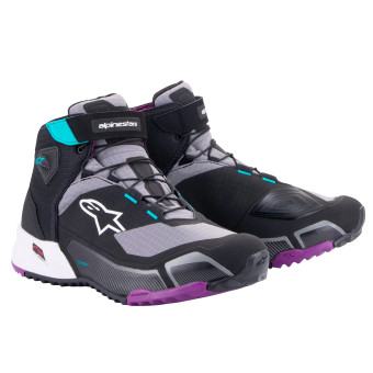 Baskets Moto Alpinestars CR-X Women Black Grey Plum Teal Baskets Moto Alpinestars CR-X Women Black Grey Plum Teal