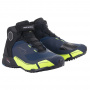Baskets Moto Alpinestars CR-X Drystar Black Dark Blue Yellow Fluo