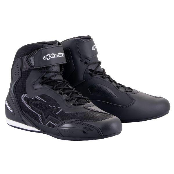 Baskets Moto Alpinestars Faster 3 Rideknit Black Dark Grey