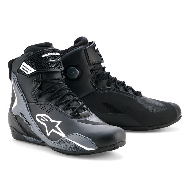 Baskets Moto Alpinestars Faster 4 Drystar Black Cool Gray White
