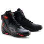Baskets Moto Alpinestars Faster 4 Drystar Black Rio Red Red Fluo