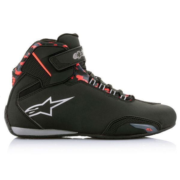 Alpinestars Sektor Waterproof Black Dark Grey Red Fluo