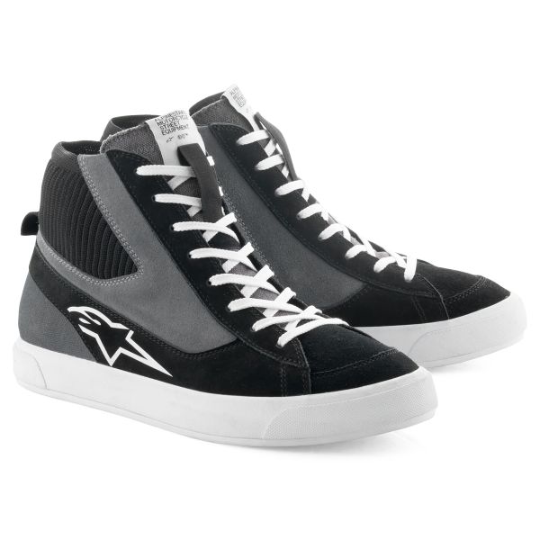 Baskets Moto Alpinestars Stated Black Gray White Baskets Moto Alpinestars Stated Black Gray White