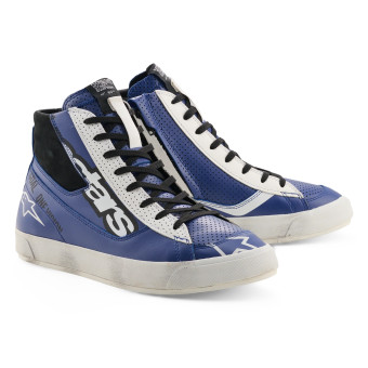 Baskets Moto Alpinestars Stated Flair Bright Blue White Black