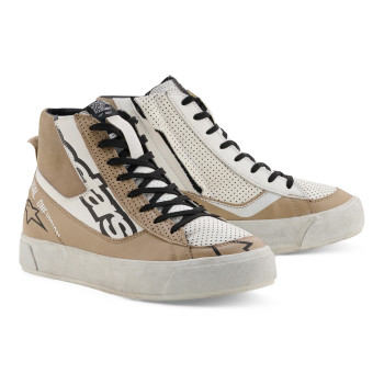 Baskets Moto Alpinestars Stella Stated Flair Warm Gray White
