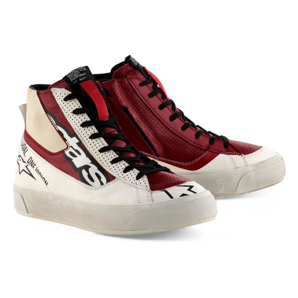 Baskets Moto Alpinestars Stella Stated Flair White Rio Red
