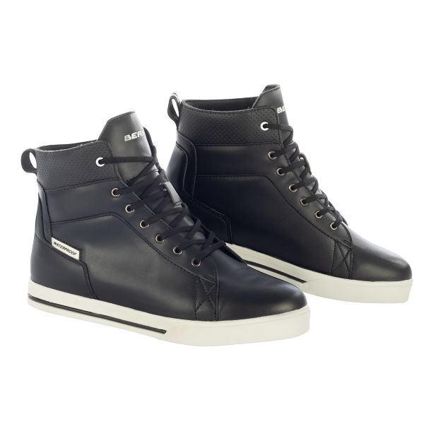 Baskets Moto Bering Indy Black White Baskets Moto Bering Indy Black White