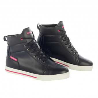 Baskets Moto Bering Lady Indy Black Fuchsia