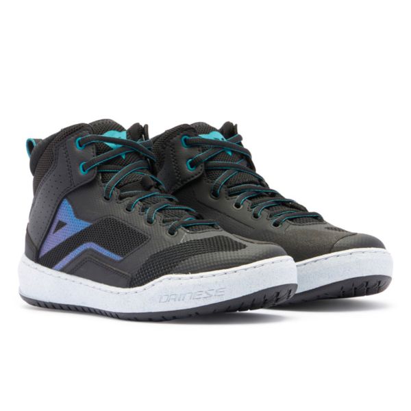 Baskets Moto Dainese Suburb Air Woman Black White Harbor Blue