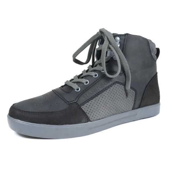 Baskets Moto HARISSON Apache Black Grey