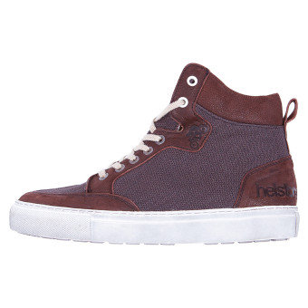 Baskets Moto Helstons Kobe Armalith Leather Brown Brown Baskets Moto Helstons Kobe Armalith Leather Brown Brown