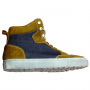 Baskets Moto Helstons Kobe Armalith Leather Gold Blue