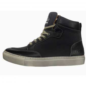 Baskets Moto Helstons Kobe Armalith Leather Grey Black Baskets Moto Helstons Kobe Armalith Leather Grey Black