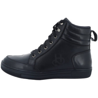 Baskets Moto Helstons Osaka Leather Black Baskets Moto Helstons Osaka Leather Black