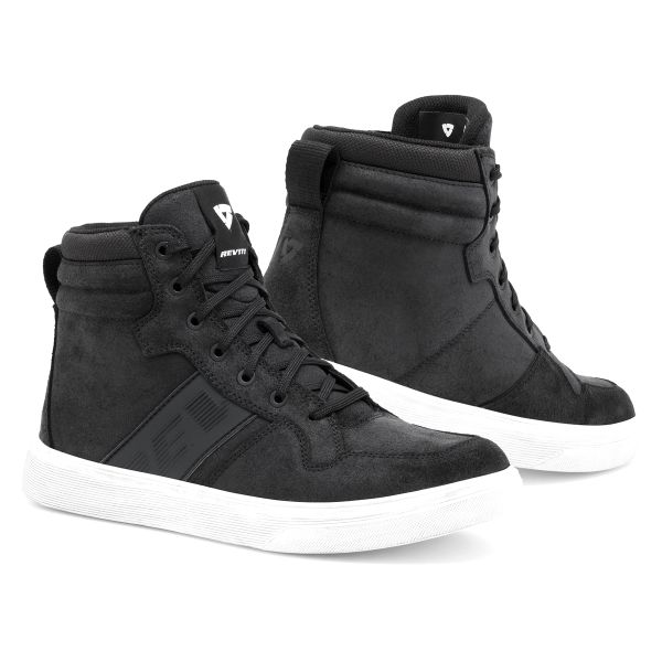Baskets Moto REV'IT Kick Noir Blanc