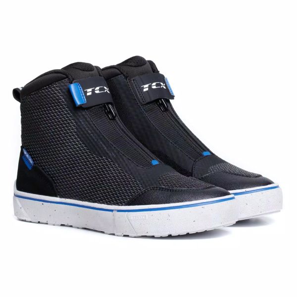 Baskets Moto TCX Ikasu 2 Air Woman Black Electric Blue