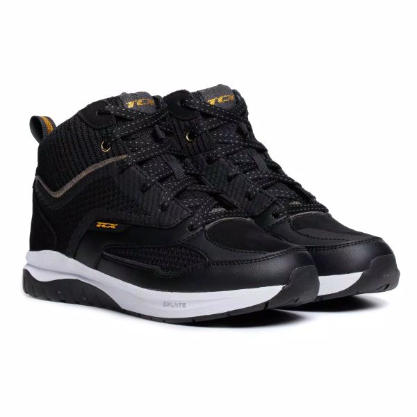 Baskets Moto TCX Nalbak Air Woman Black Gold