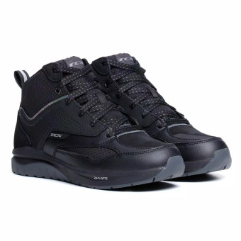Baskets Moto TCX Nalbak WP Woman Black Iridescent