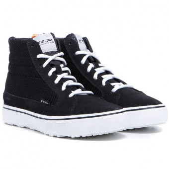 Baskets Moto TCX Street 3 Lady Air Black White