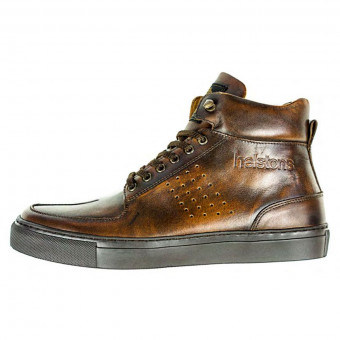 Baskets Moto Helstons Glenn Marron Baskets Moto Helstons Glenn Marron