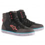 Baskets Moto Alpinestars J-6 Waterproof Canvas Black Anthracite Light Blue