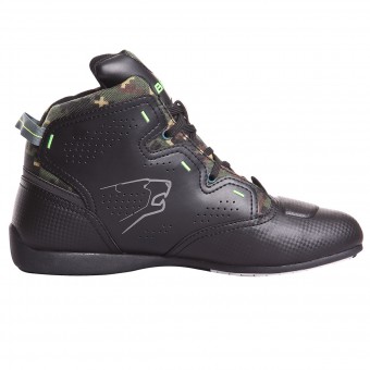 Baskets Moto Bering Jasper Waterproof Black Green Camo Baskets Moto Bering Jasper Waterproof Black Green Camo