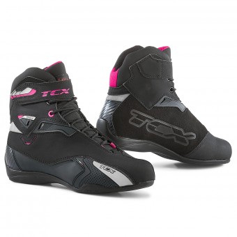 Baskets Moto TCX Rush Lady Waterproof Noir Fuschia Baskets Moto TCX Rush Lady Waterproof Noir Fuschia