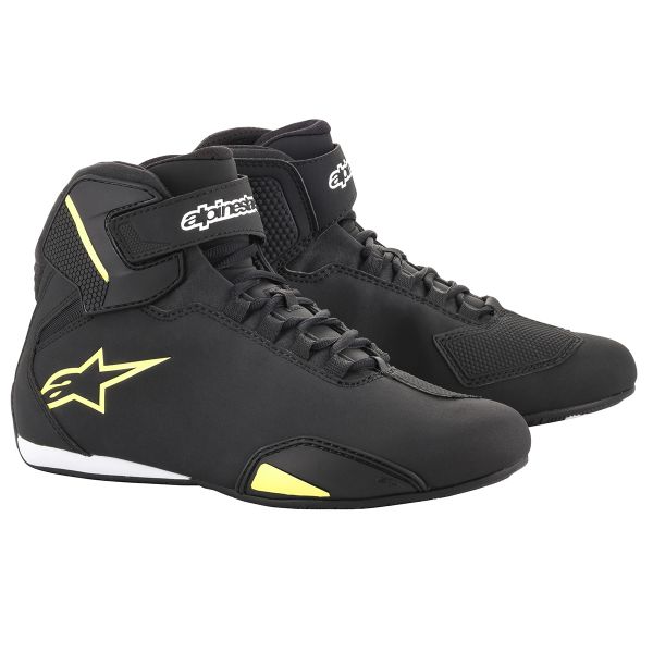 Baskets Moto Alpinestars Sektor Black Yellow Fluo Baskets Moto Alpinestars Sektor Black Yellow Fluo