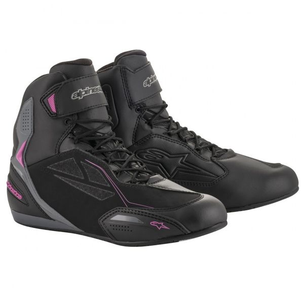 Baskets Moto Alpinestars Stella Faster 3 Drystar Black Dark Grey Fuchsia Baskets Moto Alpinestars Stella Faster 3 Drystar Black Dark Grey Fuchsia