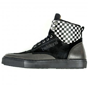 Baskets Moto Helstons Utah Cuir Noir Baskets Moto Helstons Utah Cuir Noir