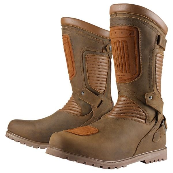 Bottes Moto ICON 1000 Prep Waterproof Brown