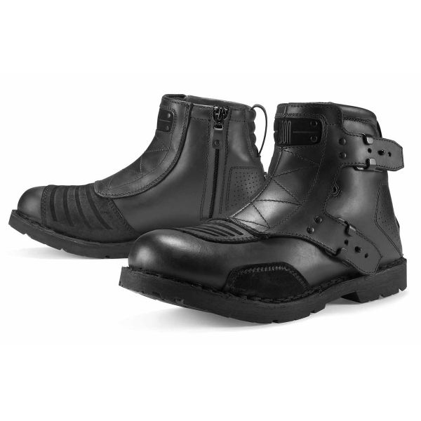Bottes Moto ICON El Bajo Johnny Black